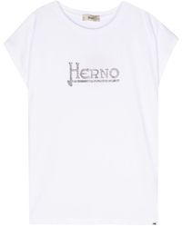 Herno - Studded-logo T-shirt - Lyst