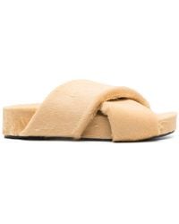 Jil Sander - Crossover-strap Detail Sandals - Lyst