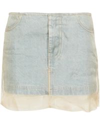 Christopher Esber - Minijupe En Jean À Design Superposé - Lyst