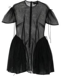 Simone Rocha - Puff-Sleeve Mini Dress - Lyst