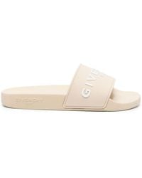 Givenchy - Slippers Met Logo-reliëf - Lyst
