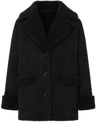 DSquared² - Shearling-Trim Patch-Pocket Coat - Lyst