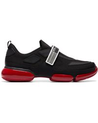 Prada Sneakers mit Klettverschluss - Schwarz