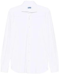 Barba Napoli - Long-Sleeve Spread-Collar Shirt - Lyst