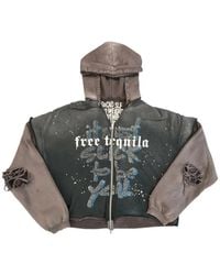 Secnd Slf - Free Tequila Distressed Slogan-Print Hoodie - Lyst