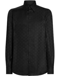 Dolce & Gabbana - Monogram Silk Shirt - Lyst
