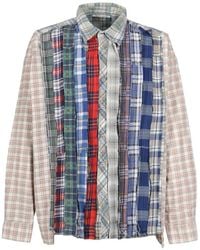Needles - Flanellhemd Im Patchwork-Look - Lyst