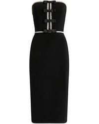 Jenny Packham - Odette Bow-Embellished Beaded Midi Dress - Lyst