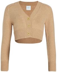 Patou - Cardigan En Laine Mélangée À Coupe Crop - Lyst