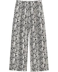 Anine Bing - Pantalon Roslin À Imprimé Peau De Python - Lyst