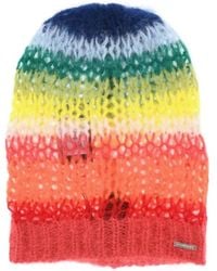 DSquared² - Ombré Open-Knit Beanie Hat - Lyst