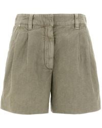 Brunello Cucinelli - Pleat-Detail Shorts - Lyst