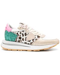 Philippe Model - Tropez Haute Leopard-Print Sneakers - Lyst