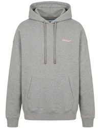 Off-White c/o Virgil Abloh - Bolt Arrows-Print Drawstring Hoodie - Lyst