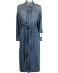 Golden Goose - Denim Long Dress - Lyst