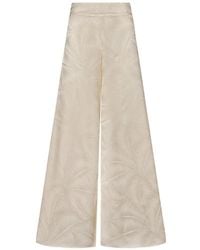Johanna Ortiz - Musical Palm-Jacquard Wide-Leg Trousers - Lyst