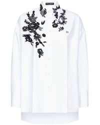 Dolce & Gabbana - Chemise à dentelle fleurie - Lyst