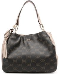 Liu Jo - Logo-Plaque Tote Bag - Lyst