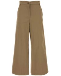 Weekend by Maxmara - Wide Pants Hazelnut Round Pants - Lyst