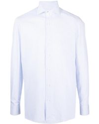Luigi Borrelli Napoli - Striped Long-Sleeve Cotton Shirt - Lyst