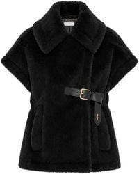 Max Mara - Gilet Ceinturé En Fourrure Artificielle - Lyst