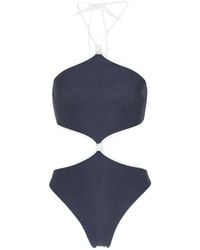 Cult Gaia - Cut-Out Knotted Swimsuit - Lyst