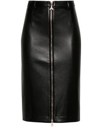 Patrizia Pepe - Faux-leather Midi Skirt - Lyst