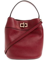 Furla - M Amelia Twist-Lock Leather Tote Bag - Lyst