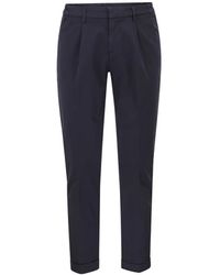Fay - Pleated Turned-Up Trousers - Lyst