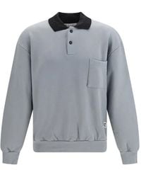 GR10K - Replicated 30001 Chest-Pocket Polo Sweatshirt - Lyst