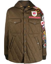 DSquared² - Patch-details Hooded Jacket - Lyst