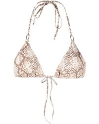 Melissa Odabash - Cancun Snakeskin-print Bikini Top - Lyst