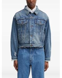 Beams Plus - Chaqueta Vaquera Con Efecto Envejecido - Lyst
