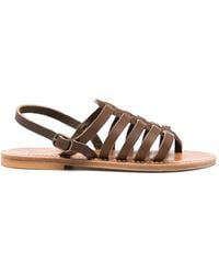 K. Jacques - Strappy Flat Sandals - Lyst