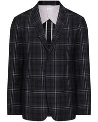 Thom Browne - Plaid-Pattern Single-Breasted Blazer - Lyst