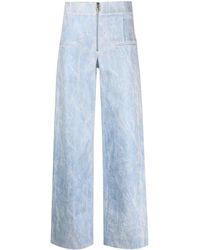 Genny - Pantalon ample à détails de zips - Lyst