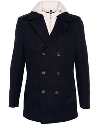 Eleventy - Hooded Double-breasted Blazer - Lyst