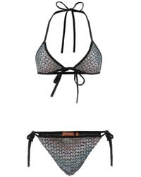 Missoni - Caperdoni Sequin-Embellished Zigzag Bikini - Lyst