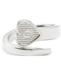 MM6 by Maison Margiela - Arrow Heart Open Ring - Lyst