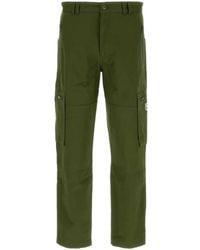 KENZO - Pantalon En Coton À Poches Cargo - Lyst