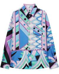 Emilio Pucci - Vivara-print Silk Shirt - Lyst