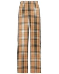 Burberry - Check Elasticated-Waist Trousers - Lyst