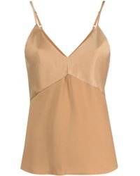 DKNY - Mix Media V-Neck Tank Top - Lyst