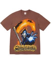 Supreme - Grim Reaper T-Shirt - Lyst