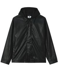Izzue - Layered Drawstring-Hood Jacket - Lyst
