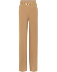 Rabanne - Gebreide Broek Met Ceintuur - Lyst