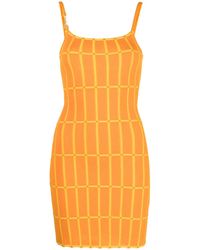 Jacquemus - Fitted Dress With Vertical Pattern - Lyst