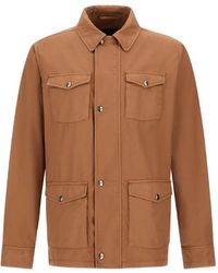Herno - Flap Pocket Drawstring Jacket - Lyst