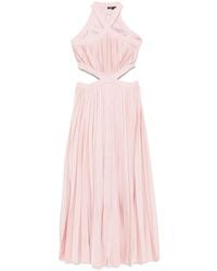 Maje - Plissé-Effect Maxi Skirt - Lyst
