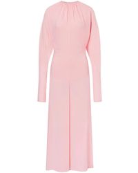 Philosophy Di Lorenzo Serafini - Gathered Long-Sleeve Dress - Lyst